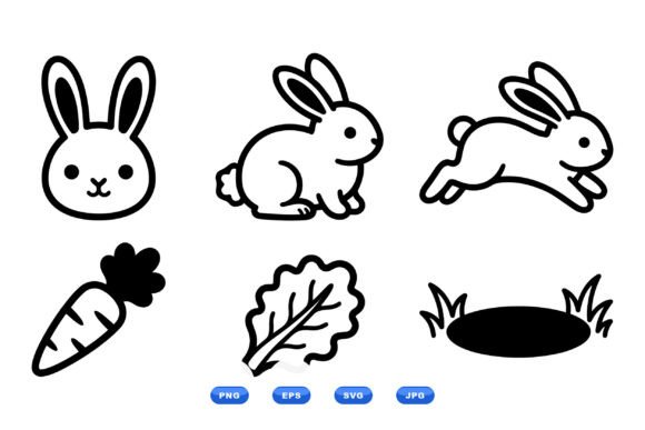 Cute Bunny SVG Clipart Pack: A Versatile Design Resource Done Right