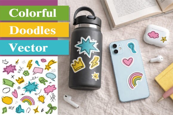 Enhance Your Creative Projects with Hand Drawn Doodle Vector Elements Set