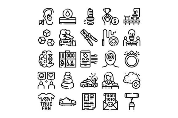Enhancing Visual Communication with the Variety of Line Art Icons Collection Cre