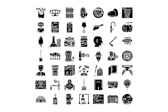Exploring the Diverse Collection of Pictograms Represe for Modern Design Projects