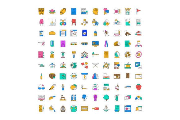 How a Colorful Outline Icon Set Can Elevate Your Creative and Professional Projects