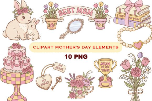 Mother's Day Clipart: High-Quality Design Elements for Creative Projects