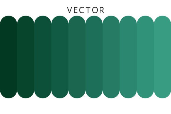 Vector Swatch Green Gradient Palette: A Versatile Design Resource for Modern Creatives
